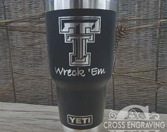 Texas Tech Engraved Tumbler