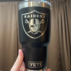 Las Vegas Raiders Personalized Custom Engraved Tumbler cup - YETI 20oz or  30oz29