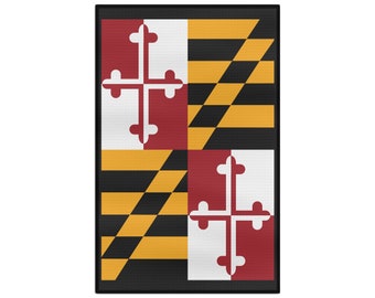 Maryland Flag towel for kitchen, bath, golf. Soft towel for kitchen, bath, golf. Maryland towel. State Maryland flag. Best Gift towel.