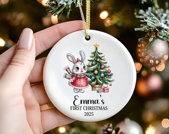 Personalized Baby's First Christmas, New Born Gift Ornaments, Baby Christmas Decorations
