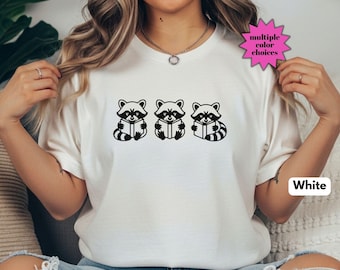 Reading Racoon Shirt, Cute Book Lover Tee, Racoon Book Shirt,  Librarian Shirt, Funny Shirt, Teacher Gift, Booking Shirt Gift, Bookish Shirt
