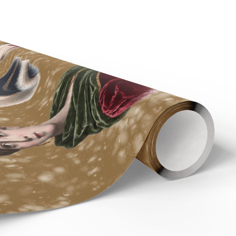 Weihnachtspapier im viktorianischen Stil, hochwertiges Geschenkpapier (90 g/m²) Bild 4