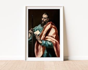 El Greco: Saint Paul the Apostle Painting - Religious Art (Digital Download)