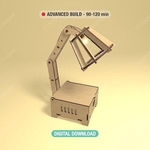 Laser Cut Wooden Lamp Files – STEM Circuit Project for Kids (Digital Download)