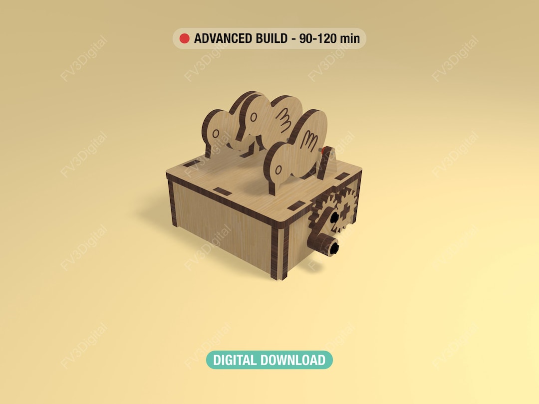 Chicken Automaton Laser Cut Files – Kinetic Desk Toy SVG – Mechanical ...