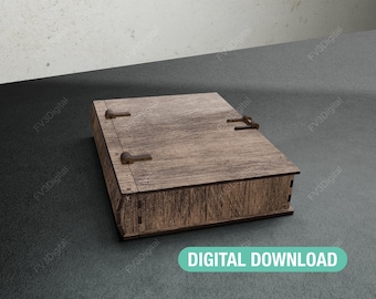 Craft Your Own Wood Box with Our Laser Cut DIY Book Box Files.
