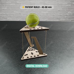 Tensegrity Phone Stand Laser Cut Files – Anti‑Gravity Desk Stand (SVG DXF PDF)