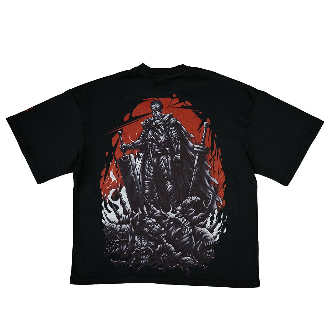 [ STIGMA ]★25SS★Praying Semi-oversized T-shirts Berserk Oversized T-shirt - Men's Heavyweight Cotton Pump
