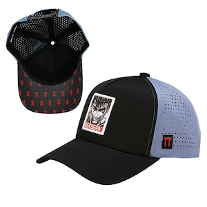 Berserk Quick Dry Laser Cut Baseball Cap, 3D Anime Embroidery Design Water-Resistant All Season Performance Hat for Men & Women