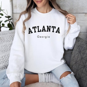 Atlanta Sweatshirt, Trendy Atlanta Sweatshirt, Atlanta Georgia Crewneck, Oversized Atlanta Sweatshirt, Atlanta Georgia Shirt