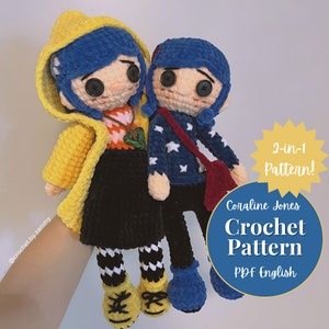 2-in-1 Crochet Pattern - Coraline Jones