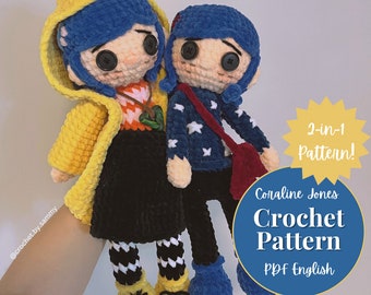2-in-1 Crochet Pattern - Coraline Jones