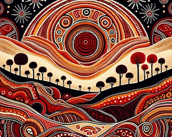 Outback Essence - Australian Aboriginal Dot Art