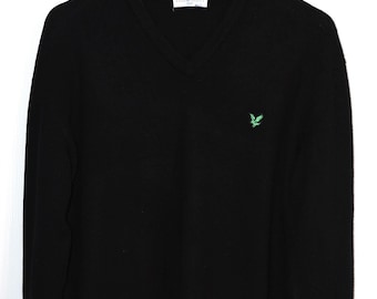 Lyle & Scott Club 100% wollen trui met V-hals heren, maat L