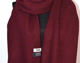 Acne Studios large lambswool fringed scarf
