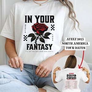 Ateez In Your Fantasy Tour Shirt, Ateez Concert Merch, ATINY Kpop Shirt, Ateez Fan Tee, Gift for Ateez Fans