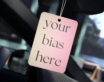 Personalized   Air Freshener,  Custom Kpop Gift, Kpop Fandom Decor, Car Accessory, Customizable Air Freshener