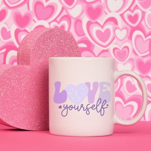 BTS Army Love Yourself Ceramic Coffee Mug, BTS Coffee Cup, BTS Merch, Kpop Merch, Bts army, kpop gift, bts gift, bts fandom, gift for her