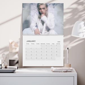 Felix Stray Kids 2025 KPop Wandkalender, Geschenk für Aufenthalt, Kpop Geschenk, Wohnkultur, Kpop Idol Kalender