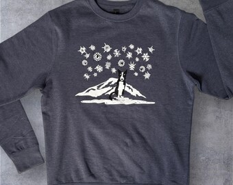 Border Collie Sheepflakes Crewneck Sweatshirt