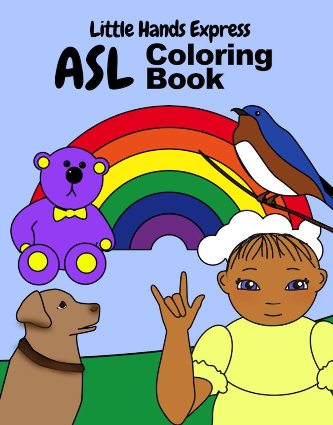 American Sign Language ASL Coloring Book | Toddler and Preschool ...