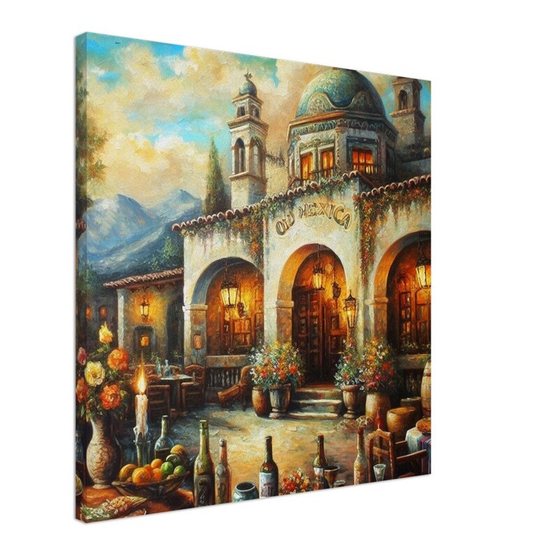 Mexican Art Printed on Canvas Vintage Mexican Wall Art Decor. Etsy