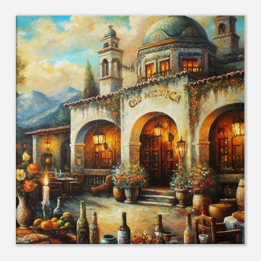 Mexican Art Printed on Canvas Vintage Mexican Wall Art Decor. Etsy