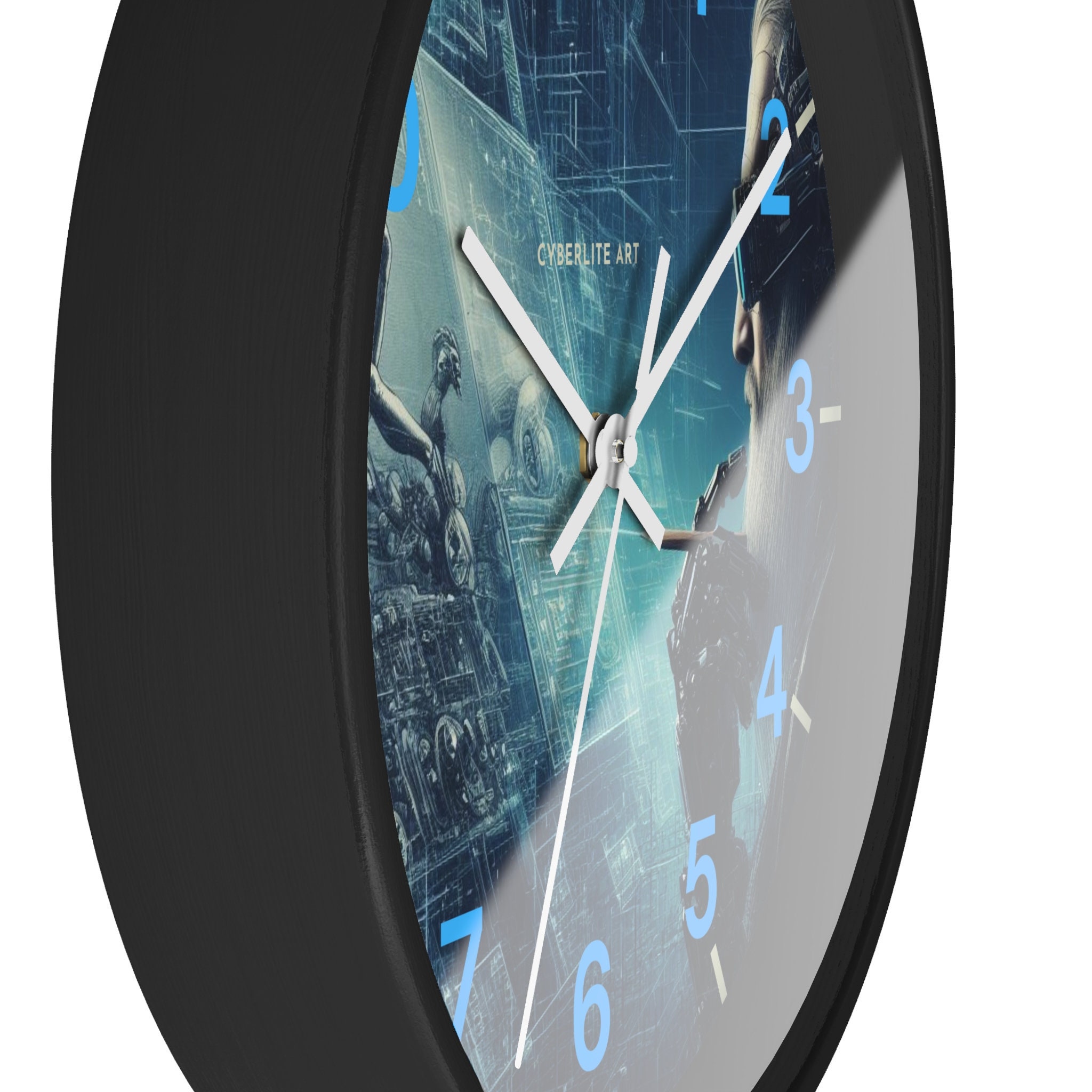 Colorfully Customized Wall Clock Personalize the Hands and Base Colors ...