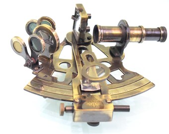 Brass Sextant, Nautical Brass Working Sextant , Marine Maritime Sextant, Brown Antique Brass Sextant, Valentine Gift