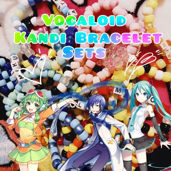 Vocaloid Kandi Bracelet Sets