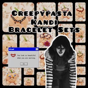 Creepypasta Kandi Bracelet Sets