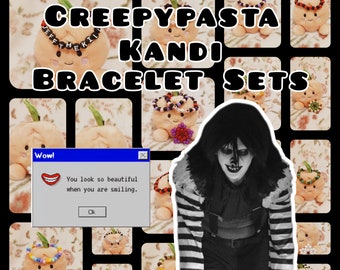 Creepypasta Kandi Bracelet Sets
