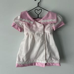 Professional seamstress made dress for 18” dolls - springtime daisy