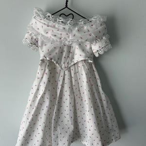 historical fashion dress for 18” dolls - summer flowers