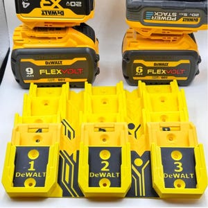 3D Printed DeWalt Battery Holder – Fits 18V, 20V, and 60V Batteries