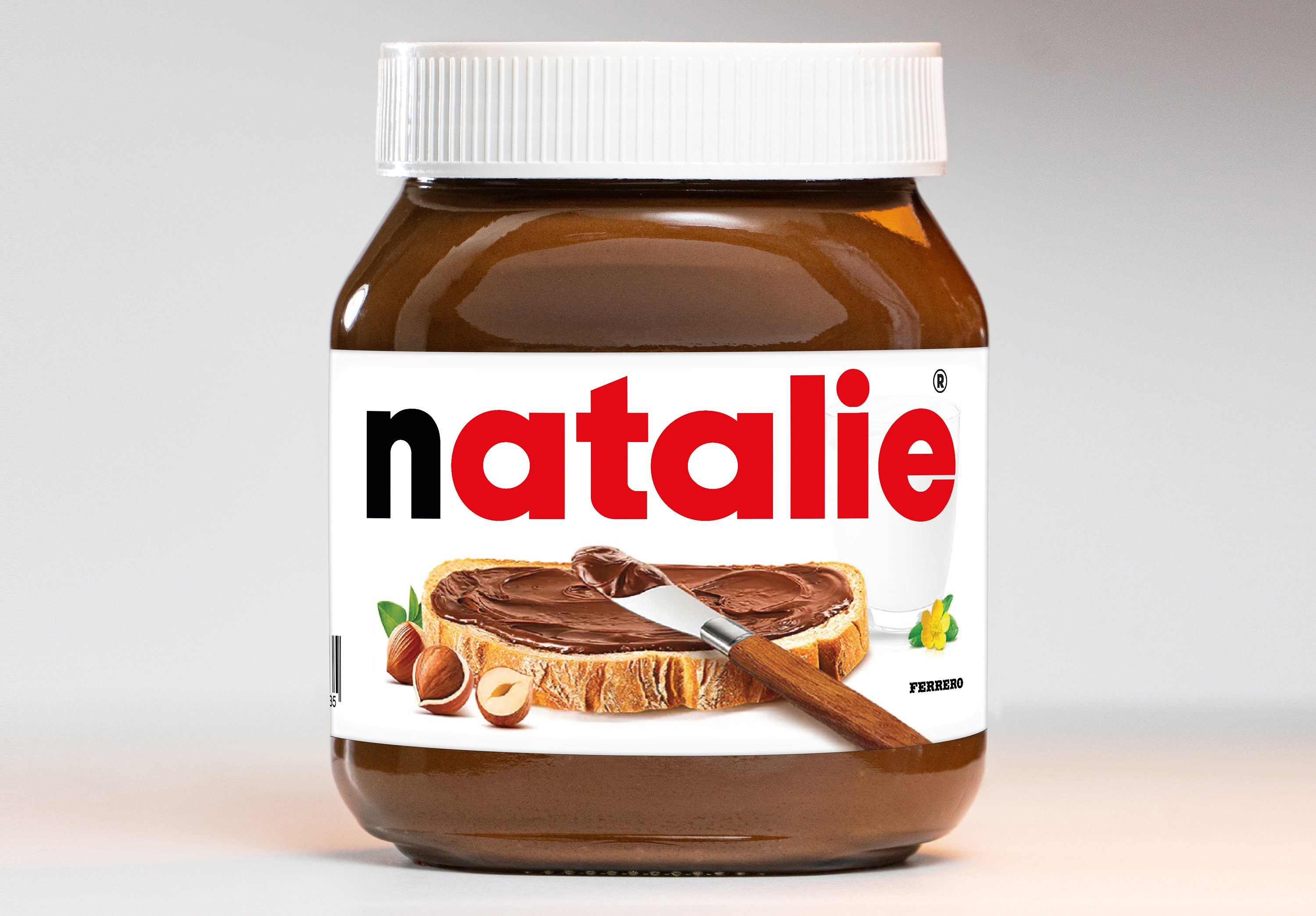 Mini pot de Nutella personnalisé anniversaire - EVENTYSY