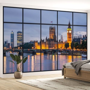 Papier peint panoramique Trompe l'oeil Verrière - Londres