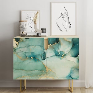 Self-adhesive furniture sticker - Marbled Effect