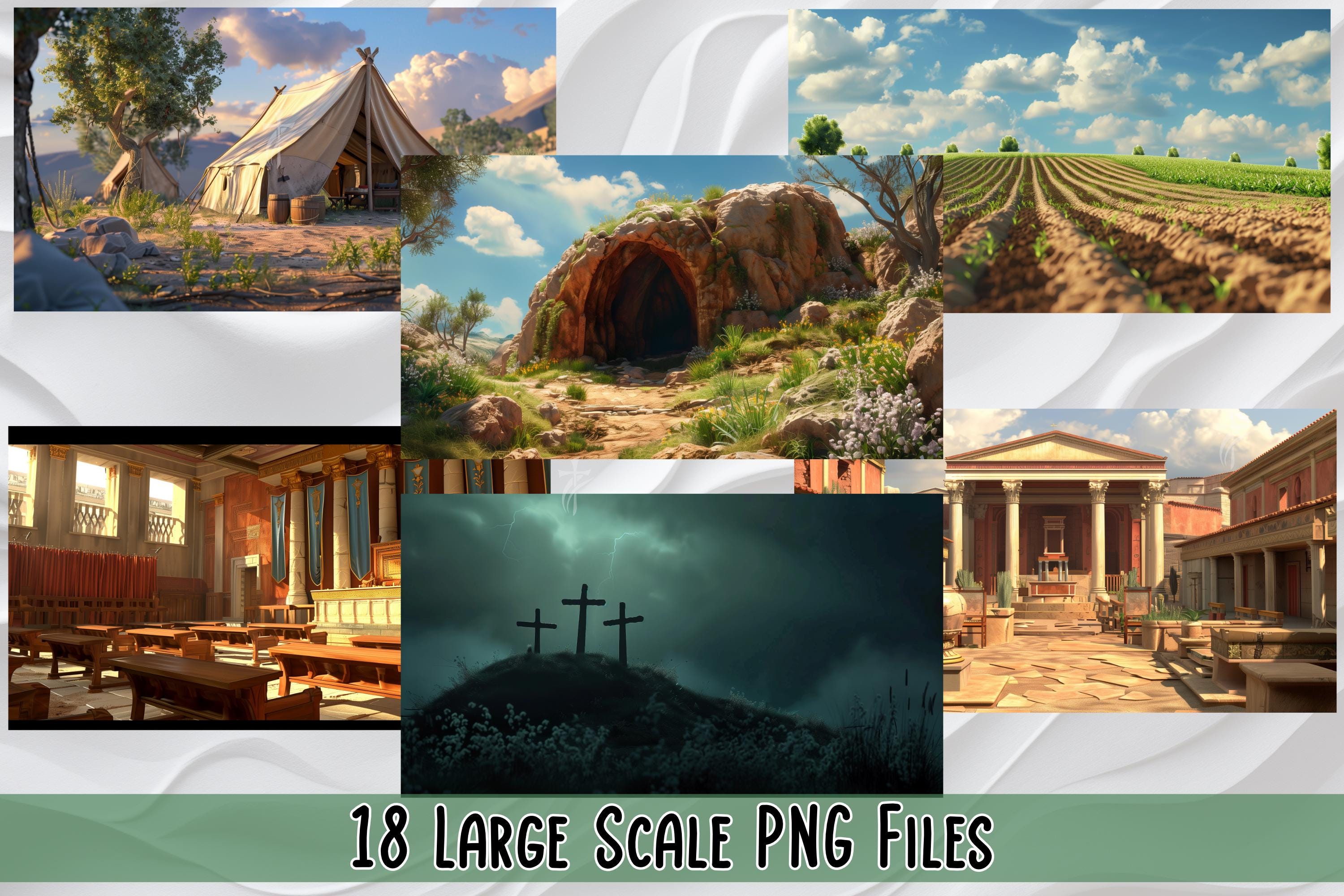 Bible Backgrounds PNG Bundle Part 3 | Digital Download | Inspirational ...
