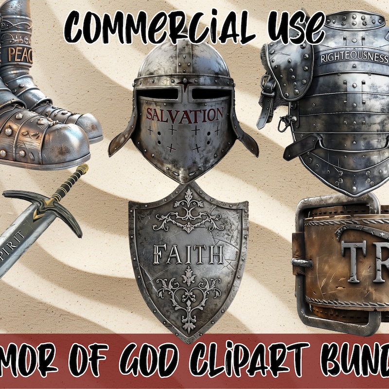Armor of God Clipart - Etsy