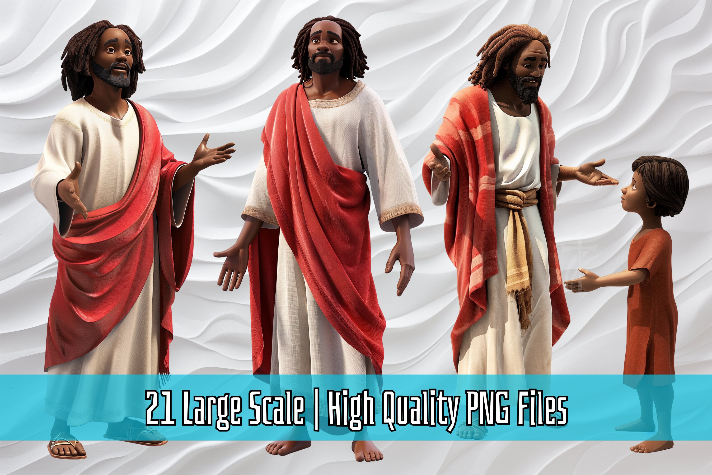New Testament - African Version Clipart Bundle, Bible Stories, Bible
