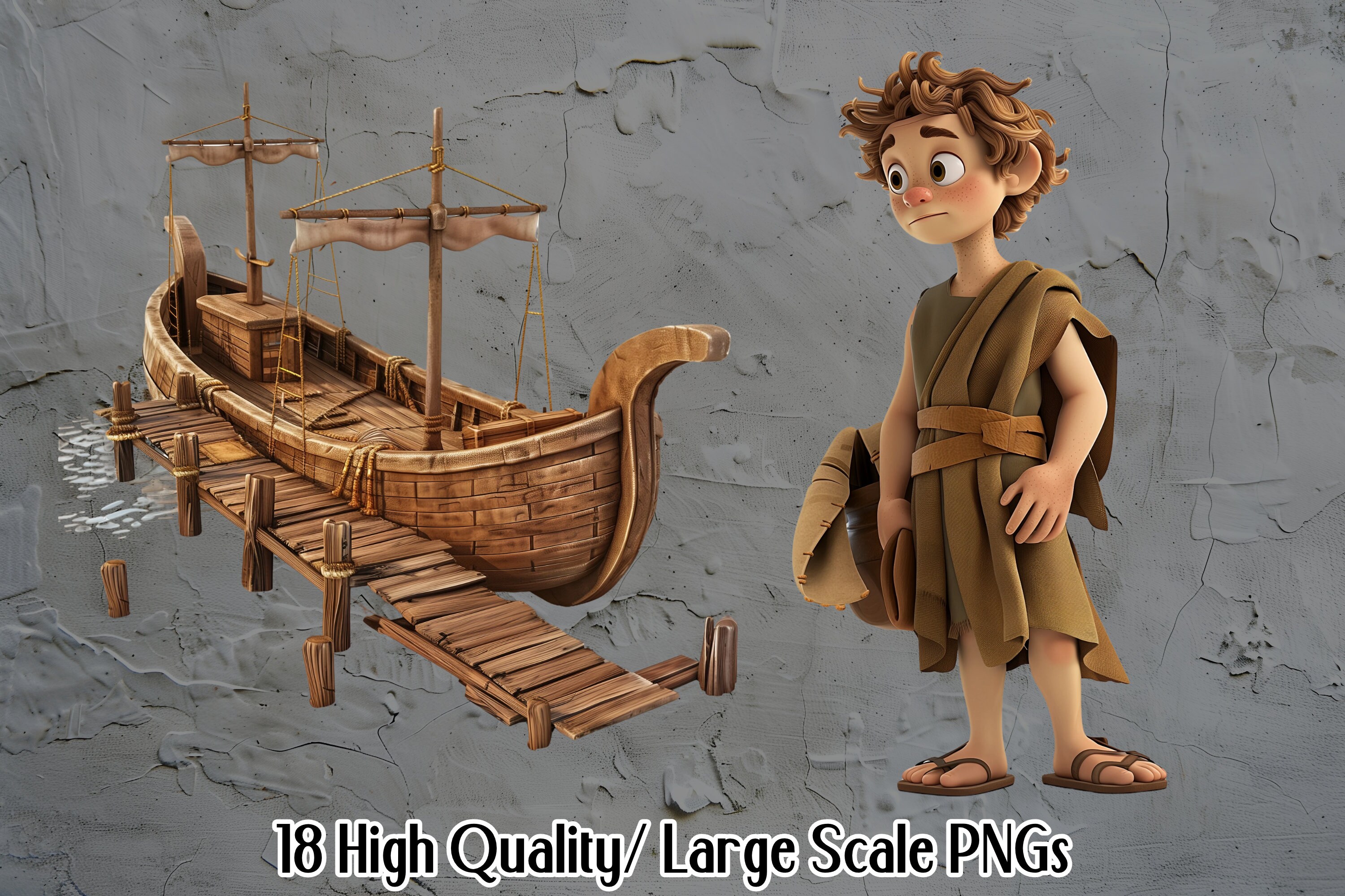 Jonah and the Whale Clipart Bundle, Bible Stories, Instant Download - Etsy