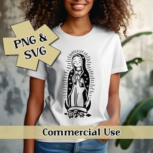 Our Lady of Guadalupe PNG & SVG, Simple, Cute, Instant Download