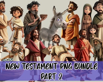 New Testament PNG Bundle Part 2, Biblical Clipart,  Biblical Clipart, Bible Characters, Instant Download, Digital Download, Printables