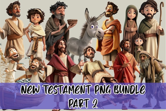 New Testament PNG Bundle Part 2, Biblical Clipart,  Biblical Clipart, Bible Characters, Instant Download, Digital Download, Printables