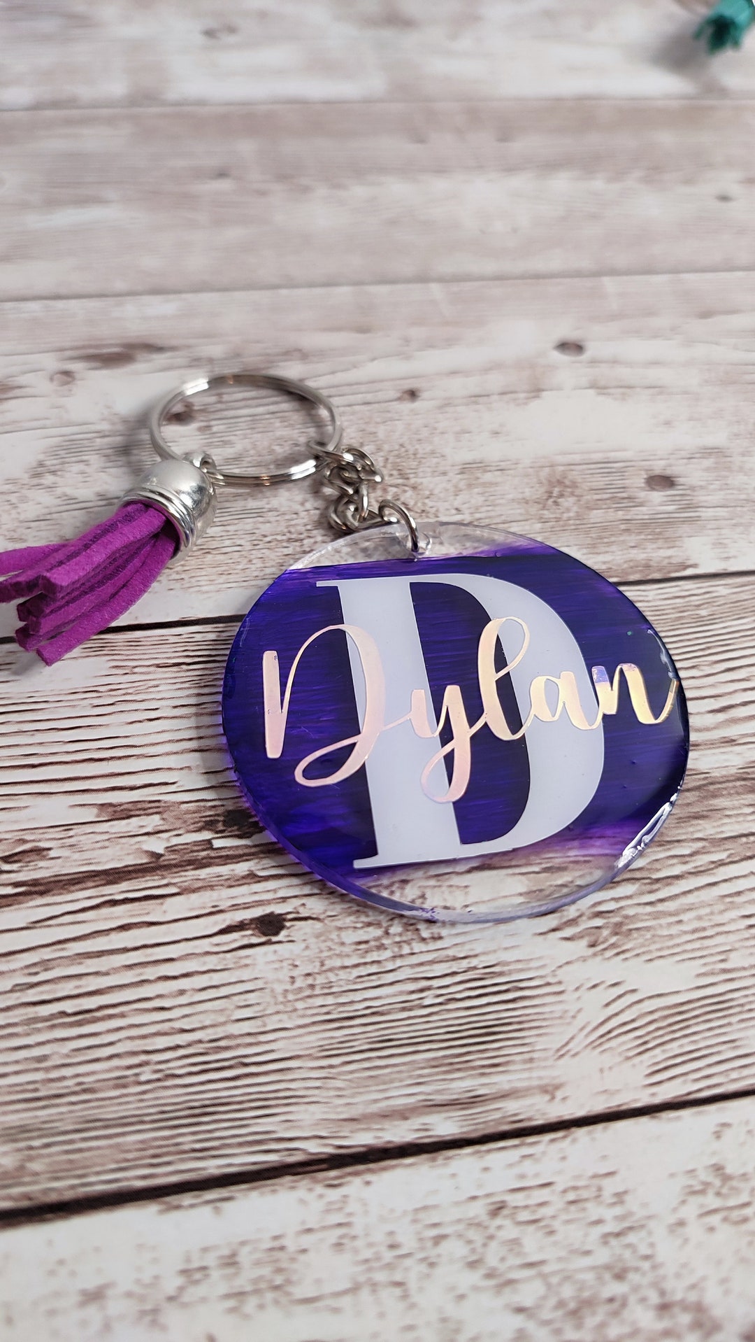 Personalized Acrylic Keychains - Etsy