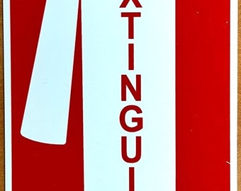 Fire Extinguisher Sign - Flat Mount