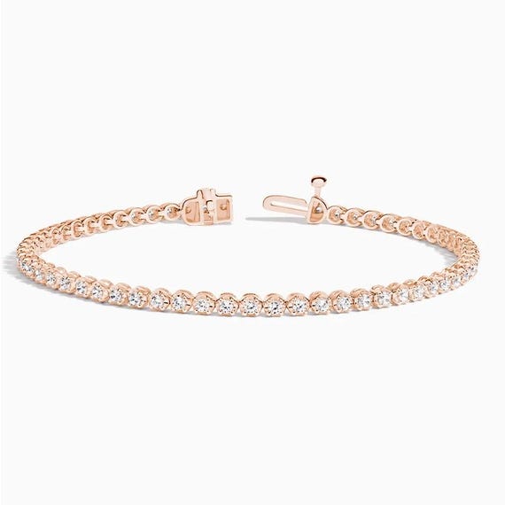 ブレスレット Tennis Bracelet [SIZE.1] Silver Tennis Bracelet, Inlaid Round 3mm Top Shine 5A C