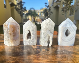 You choose! Natural Druzy agate crystal tower