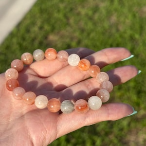 natural high grade Rutilated Quartz rabbit hair quartz beaded bracelet 9mm